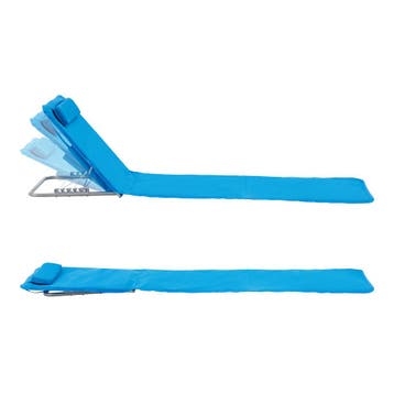 [en.casa] Strandmat Cellorigo met rugleuning set van 2 blauw, Verzenden, Nieuw