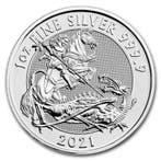 The Valiant 1 oz 2021, Verzenden, Losse munt, Zilver