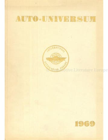 1969 AUTO UNIVERSUM JAARBOEK ENGELS, Nieuw, Author