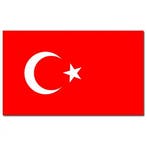 Gevelvlag/vlaggenmast vlag Turkije 90 x 150 cm - Turkije v.., Ophalen of Verzenden, Nieuw