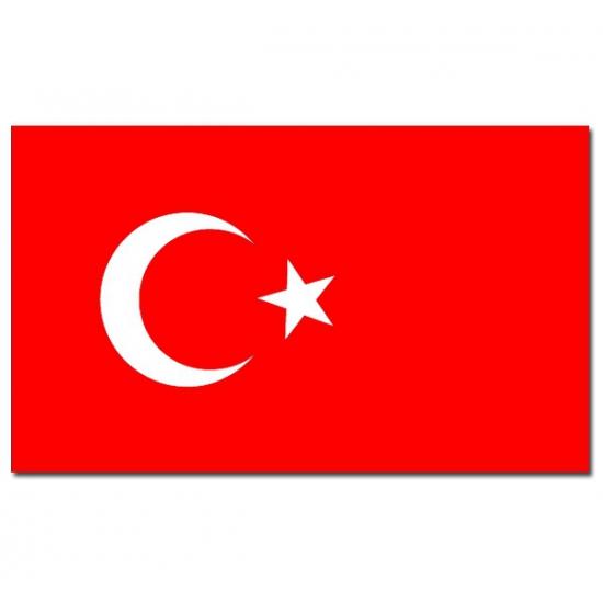 Gevelvlag/vlaggenmast vlag Turkije 90 x 150 cm - Turkije v.., Hobby en Vrije tijd, Feestartikelen, Ophalen of Verzenden