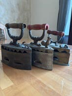 Strijkijzer (3) - IJzer - Kolenstrijkijzers - Victoriaanse, Antiek en Kunst