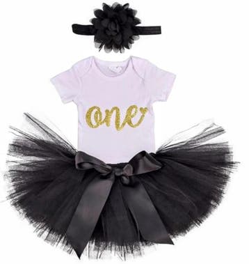3-delig luxe 1e verjaardag setje One Black and White, Jurkje of Rokje, Nieuw, Sweet-One, Verzenden