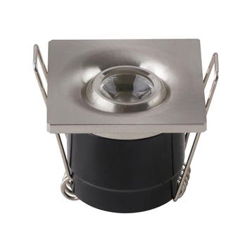 LED Veranda Spot Verlichting - Inbouw Vierkant 1W - Chroom, Huis en Inrichting, Ophalen of Verzenden, Nieuw, Overige fittingen