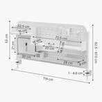 Bureau organizer Sauda wit [en.casa], Verzenden, Nieuw