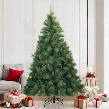 vidaXL Kunstmatige Inklapbare Kerstboom Groen 210 cm PVC,, Diversen, Verzenden, Nieuw