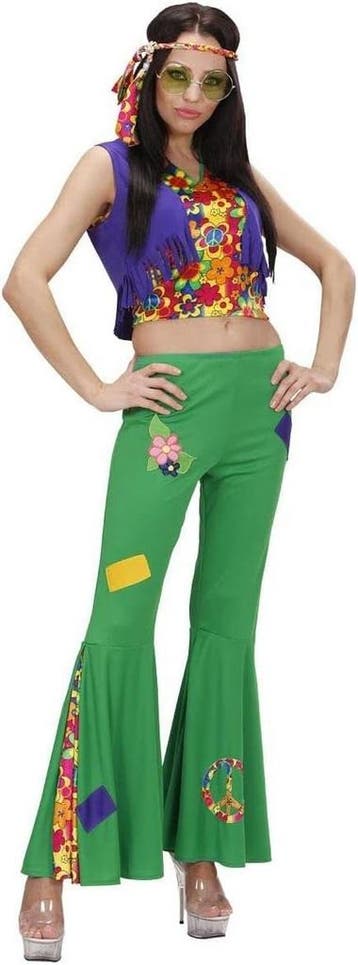 Hippie Kostuum Dames M - Retourdeal 33% Korting, Ophalen of Verzenden, Kleding, W WIDMANN MILANO Party Fashion, Maat 46 (S) of kleiner