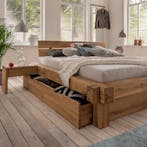 TPT Möbel Woodstock Massief Eiken Balkenbed met Bedlades - 1, Nieuw