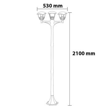 LED Tuinverlichting - Buitenlamp - Narmy 7 - Staand - Mat, Staande lamp, Nieuw, Ophalen of Verzenden, Led