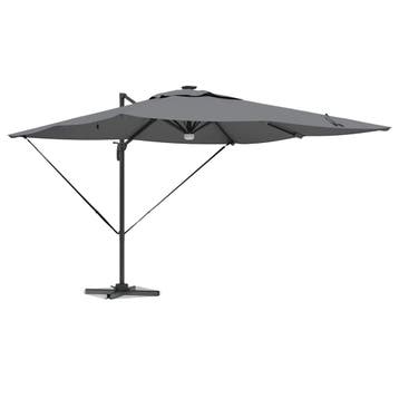 vidaXL Roma Parasol met LED-striplichten Antraciet 286 x 284, Verzenden, Nieuw, 2 tot 3 meter