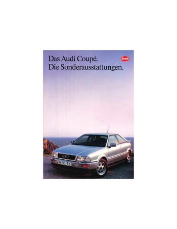 1991 AUDI COUPE BROCHURE DUITS, Boeken, Auto's | Folders en Tijdschriften, Nieuw, Audi, Author