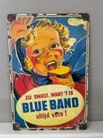 Blue Band – opvallend emaille reclamebord – “Zij smult, want