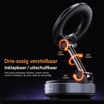 Slimtron C03 magnetische autohouder met zuignap - MagSafe, Ophalen of Verzenden, Nieuw