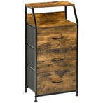 TRUUSK Stoffen Ladekast - 3 Laden - Stalen Frame - Voor Slaa, Verzenden, Nieuw