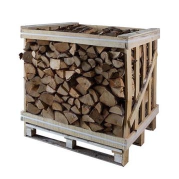 Berkenhout | haardhout 1 m³ | Krat | natuurlijk gedroogd, Tuin en Terras, Minder dan 3 m³, Verzenden, Berkenhout, Blokken
