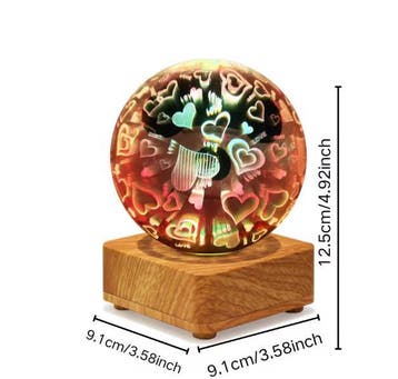 3D Vuurwerk Tafellamp – Romantische Sfeerlamp, Verzenden, Nieuw