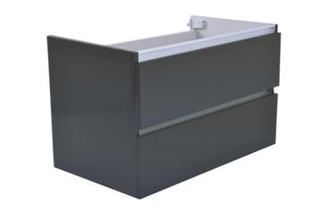 Vision losse onderkast+2 laden 80x47 hoogglans grijs, Verzenden, Nieuw