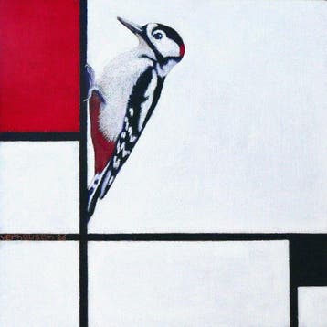 Jos Verheugen - Free after Mondrian, with Woodpecker (M1149)