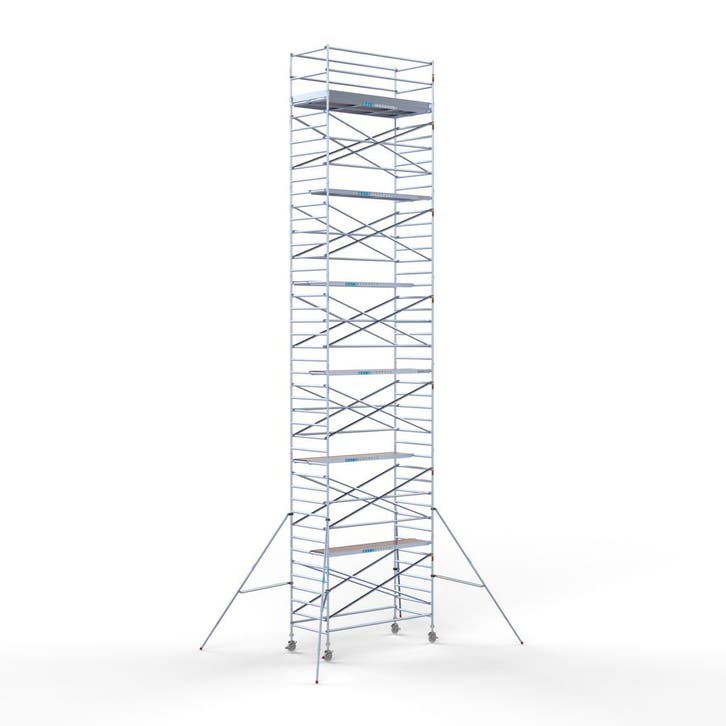 Rolsteiger Original 135x305 14,2m werkhoogte tegen de gevel, Doe-het-zelf en Verbouw, Steigers, Rolsteiger of Kamersteiger, Nieuw