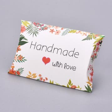 5 x Papieren gondel cadeau doosjes Handmade with love, Ophalen of Verzenden, Nieuw
