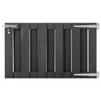 vidaXL Poort 100x60 cm HKC grijs, Tuin en Terras, Verzenden, Nieuw