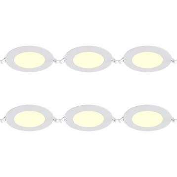 LED Downlight Inbouwspot Dimbaar 6 Stuks - Brinton Thin - 6W, Kunststof, Nieuw, Overige fittingen, Ophalen of Verzenden