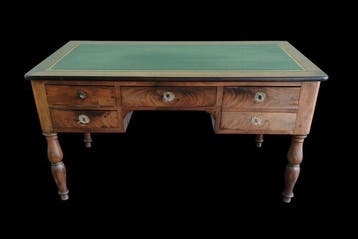 Bureau - Verguld messing, Mahonie, Antiek en Kunst