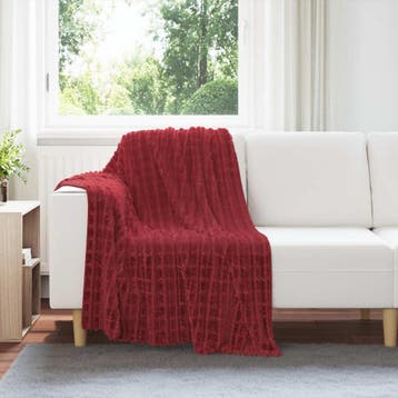 vidaXL Kleden 6 st Bordeaux Rood 150 x 130 cm 2.75 kg Fleece, Verzenden, Nieuw, Rood