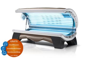 Hapro Onyx 26/1 Combi (Zonnebank, 400w gezichtsbruiner)ACTIE, Ophalen of Verzenden, Nieuw, Zonnebank dubbelzijdig, 15 lampen of meer