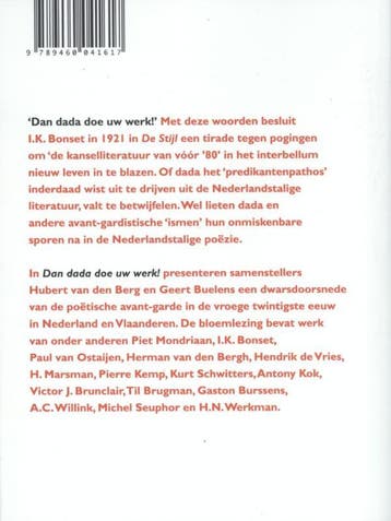 Dan Dada doe uw werk! / Dada 9789460041617, Verzenden, Gelezen