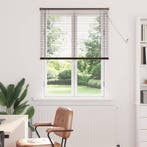 vidaXL Venetiaanse Blind Donkerbruin met Patroon 150 x 80 cm, Verzenden, Nieuw, Bruin