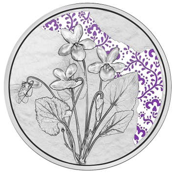 Oostenrijk 10 Euro Viooltje 2024 Zilver Proof, Verzenden