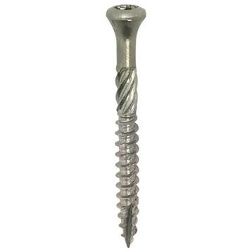 OUTLET Woodies vlonderschroef 5x40mm - platkop - RVS/410 -, Ophalen of Verzenden, Nieuw