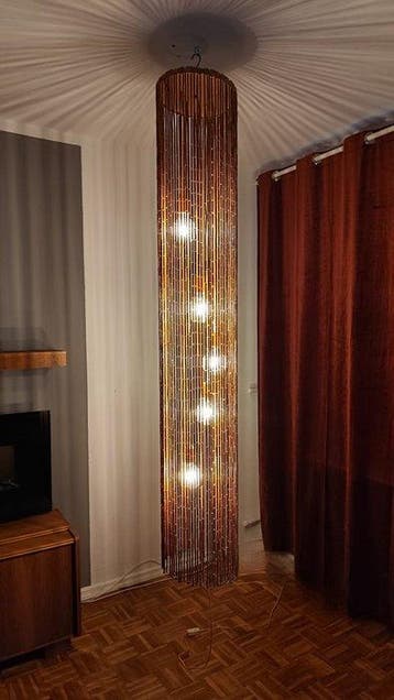 Temde - Plafondlamp - 887 - Bamboe - Kaskade-pendellamp