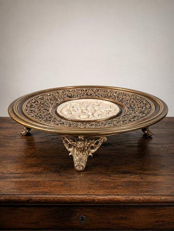 Schotel - Keramiek - Emaille-art Nouveau