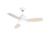 Plafondventilator wit met hout print 96cm met, Huis en Inrichting, Lampen | Plafondlampen, Verzenden, Nieuw, Modern