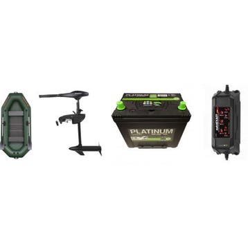 Kolibri boot +fluistermotor 48LBS + 110ah accu + 5ah, Verzenden, Nieuw