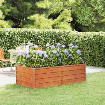 vidaXL Plantenbak verhoogd 160x80x45 cm cortenstaal roestig, Tuin en Terras, Bloembakken en Plantenbakken, 100 cm of meer, Verzenden
