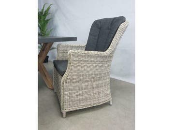 Te Velde tuinmeubelen Anna XL vlechtwerk tuin stoel, Nieuw, Wicker, Stoel, Tuinset