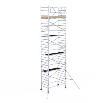 Basic rolsteiger 135 x 10,2m werkhoogte, Doe-het-zelf en Verbouw, Steigers, Verzenden, Nieuw, Rolsteiger of Kamersteiger, 5 meter of hoger