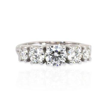 Ring - 18 karaat Witgoud - 1.72ct. tw. Diamant (Natuurlijk), Nieuw