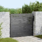 vidaXL Tuinpoort met slot Zwart 85 x 100 cm Poedergecoat, Verzenden, Nieuw