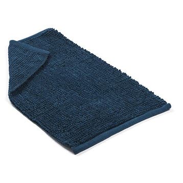 Badmat | Differnz (80 x 50 cm, Microfiber, Donker blauw), Verzenden, Nieuw