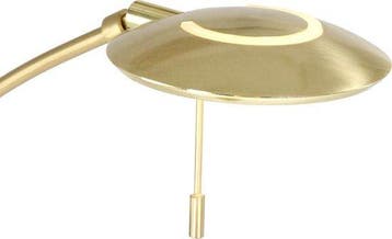 2dekans | Vloerlamp Steinhauer Zenith LED - Messing, Ophalen of Verzenden, Zo goed als nieuw