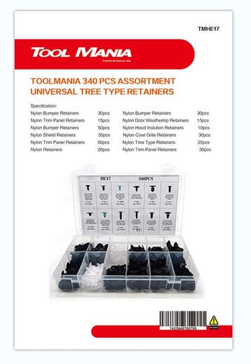 TM 340 Delige Assortiment bekleding Clips Rivits  MIX, Auto diversen, Autogereedschap, Verzenden, Nieuw