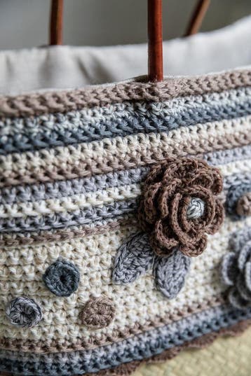 Haakpatroon Herfstmand - met bloemen, strepen en stippen -, Ophalen of Verzenden, Nieuw