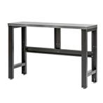 Stalen werkbank met roestvrij staal blad – 136 x 46 x 95 cm., Doe-het-zelf en Verbouw, Werkbanken, Ophalen of Verzenden, Nieuw