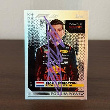 Red Bull Racing - Topps 280 podium power Signed - Max, Nieuw