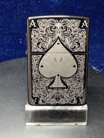 Zippo - Pik Ass - Zonder minimumprijs - Zakaansteker - Staal, Nieuw