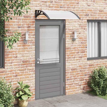 vidaXL Deurluifel 100x75 cm polycarbonaat zwart en, Verzenden, Nieuw